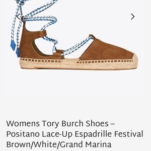 Tory Burch espadrilles size 8